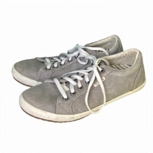 𝅺TAOS Womens Star STA-12844 Gray Canvas Low Top Lace Up Sneakers Shoes Size 7